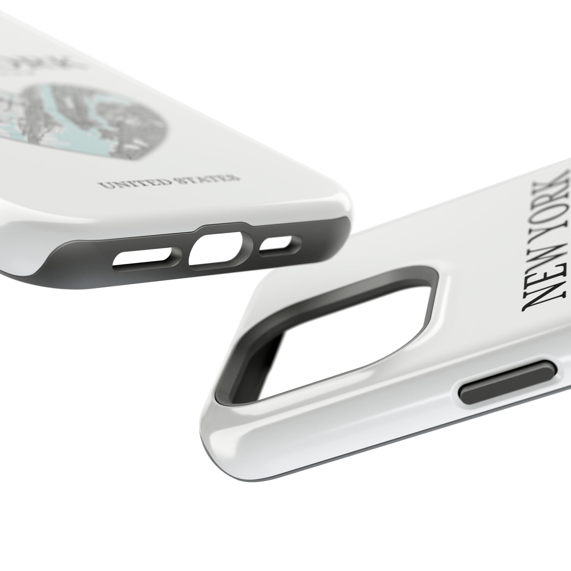 Elevate your iPhone's style with the Dubai Heartbeat White MagSafe Case, offering robust protection, MagSafe compatibility, and a choice of matte or glossy finish. P-York Heartbeat - White (iPhone MagSafe Case)