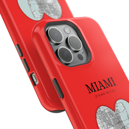 Miami Heartbeat - Red (iPhone MagSafe Case)Elevate your iPhone's style with the Miami Heartbeat Red MagSafe Case, offering robust protection, MagSafe compatibility, and a choice of matte or glossy finish. PerRimaGallery