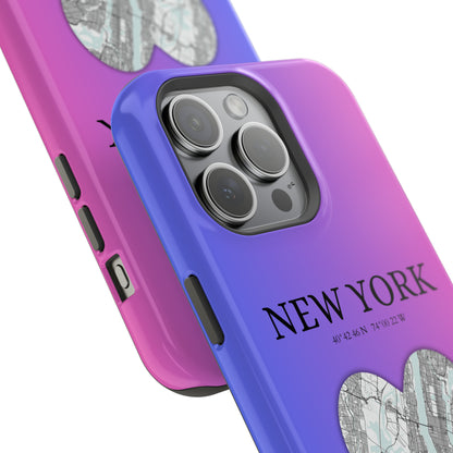 Add a touch of Dubai to your iPhone with the Red Heartbeat MagSafe Case, offering durable protection, seamless MagSafe compatibility, and a choice between matte or g-York Heartbeat - Magenta (iPhone MagSafe Case)