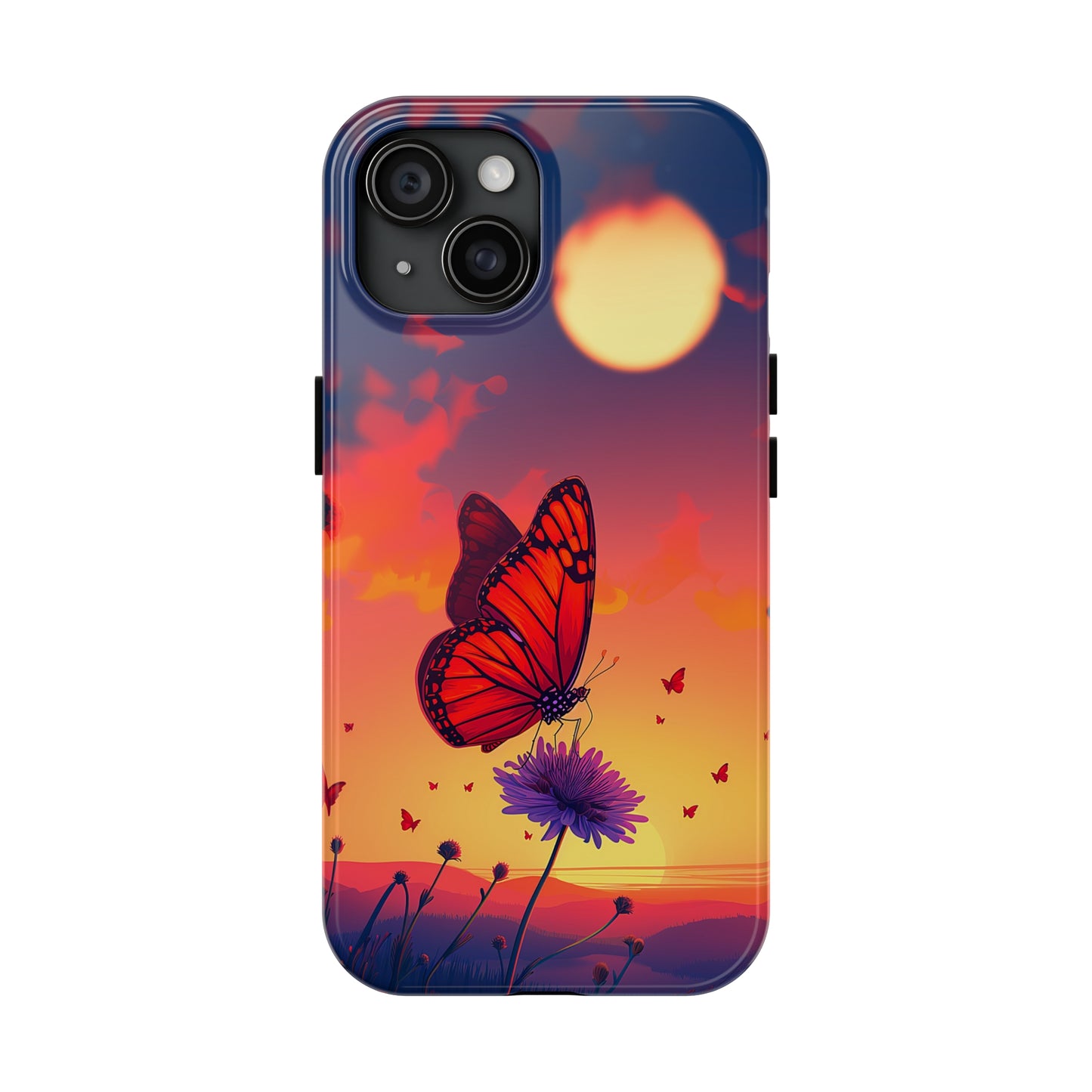 Glowing Flight (iPhone Case 11-15)Discover the perfect balance of style and safety with RIMA's Tough Phone Case for iPhone 11, 12, 13, 14, &amp; 15. Enjoy enhanced protection with a stylish glossy fiRimaGallery
