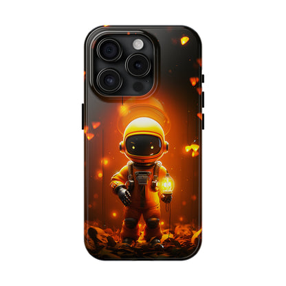 Yellow Astronaut Robot (iPhone Case 11-15)Discover the perfect balance of style and safety with RIMA's Tough Phone Case for iPhone 11, 12, 13, 14, 15 . Enjoy enhanced protection with a stylish glossy finish.RimaGallery