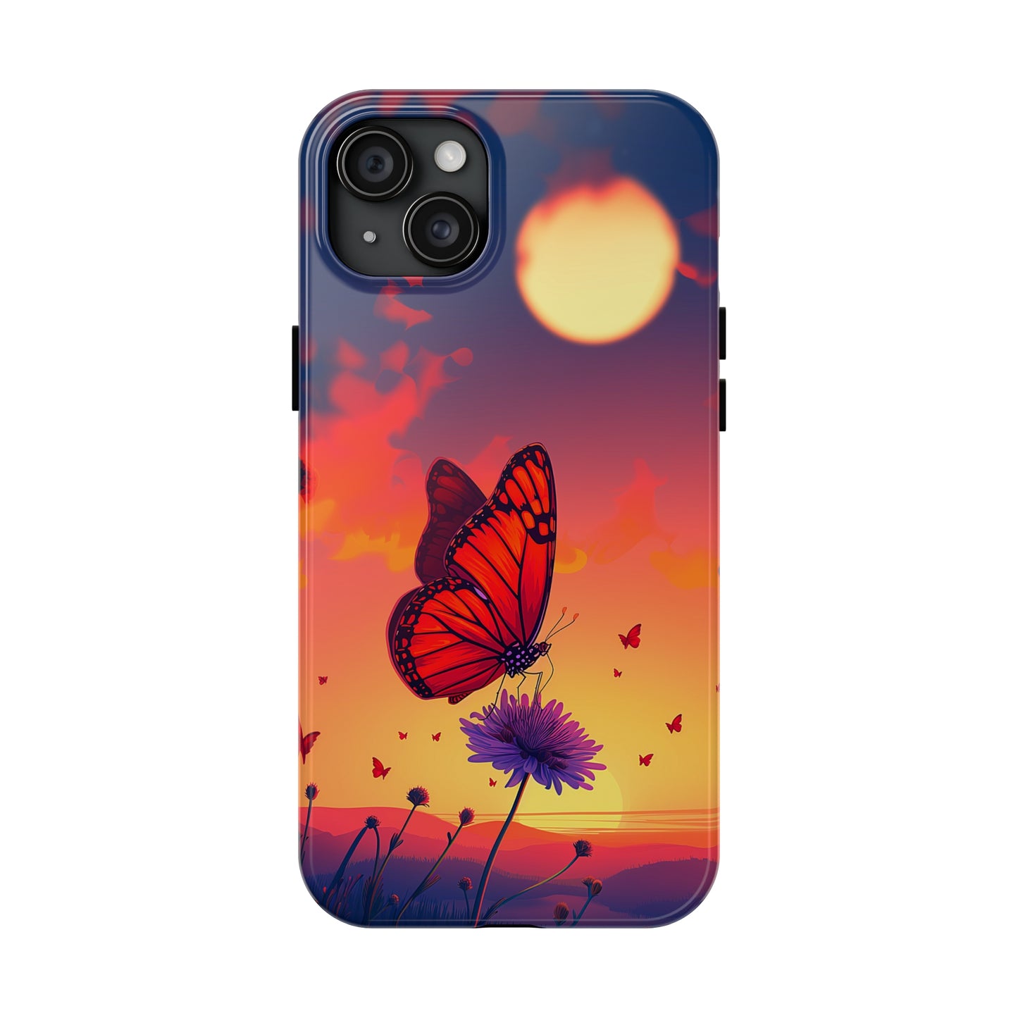 Glowing Flight (iPhone Case 11-15)Discover the perfect balance of style and safety with RIMA's Tough Phone Case for iPhone 11, 12, 13, 14, &amp; 15. Enjoy enhanced protection with a stylish glossy fiRimaGallery