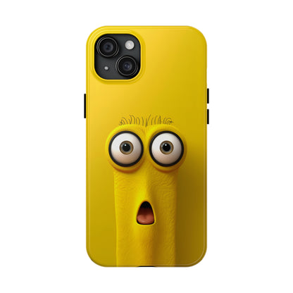 Sunny Daze Yellow Face (iPhone Case 11-15)Splash of Sunshine ☀️📱: Elevate the aesthetics of your device with our "Sunny Daze" phone case! Featuring an irresistibly cute yellow face with magnified eyes, set RimaGallery