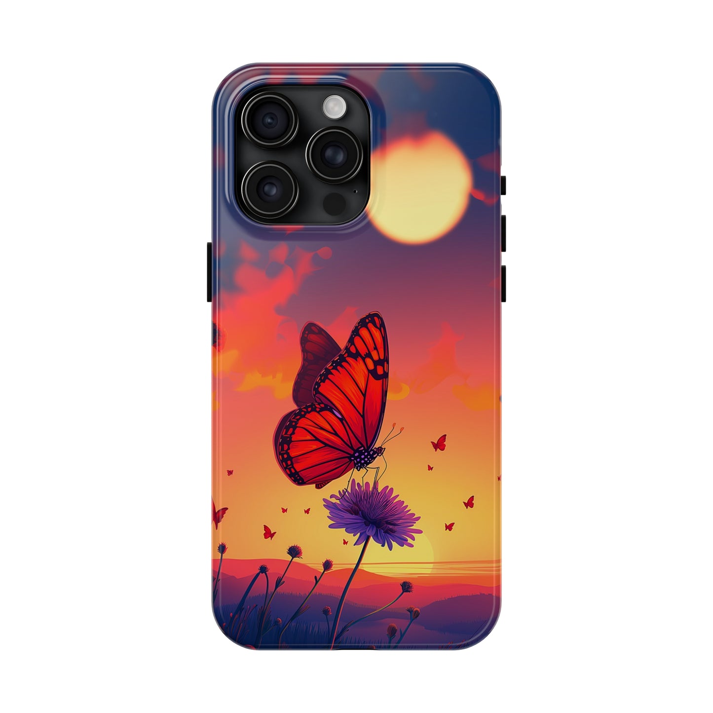 Glowing Flight (iPhone Case 11-15)Discover the perfect balance of style and safety with RIMA's Tough Phone Case for iPhone 11, 12, 13, 14, &amp; 15. Enjoy enhanced protection with a stylish glossy fiRimaGallery