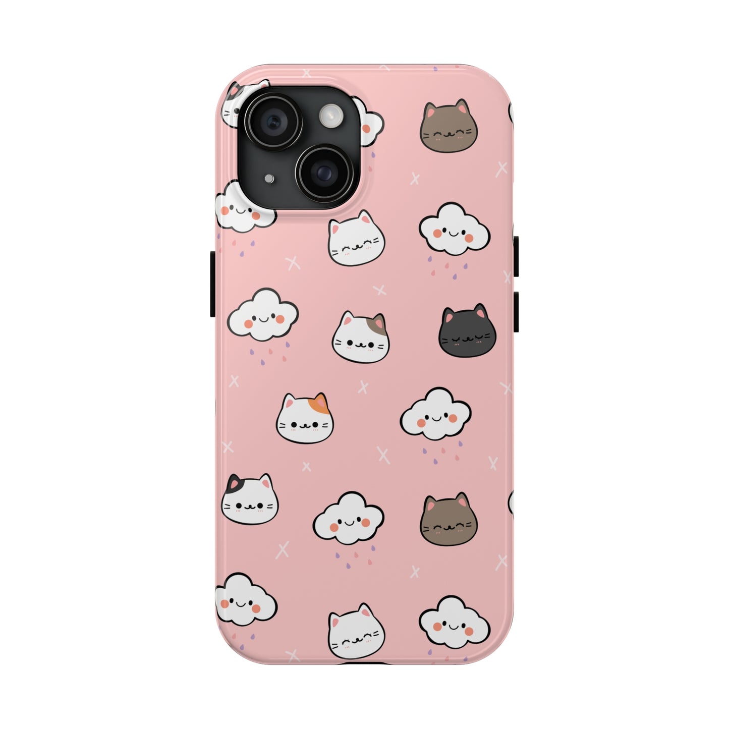 Purrfect Skies (iPhone Case 11-15)Shop RIMA Tough Phone Case for iPhone 11-15: Ultimate protection with double-layer defense, glossy finish, and wireless charging compatibility. Urban and weather-resRimaGallery