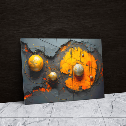 Dazzling Acrylic Prints: A Space Themed Wall Decor With Several Planets- A Mesmerizing Fusion of Modern Craftsmanship &amp; Glossy Wall Art.
 
A Statement Piece with-Planets (Acrylic)