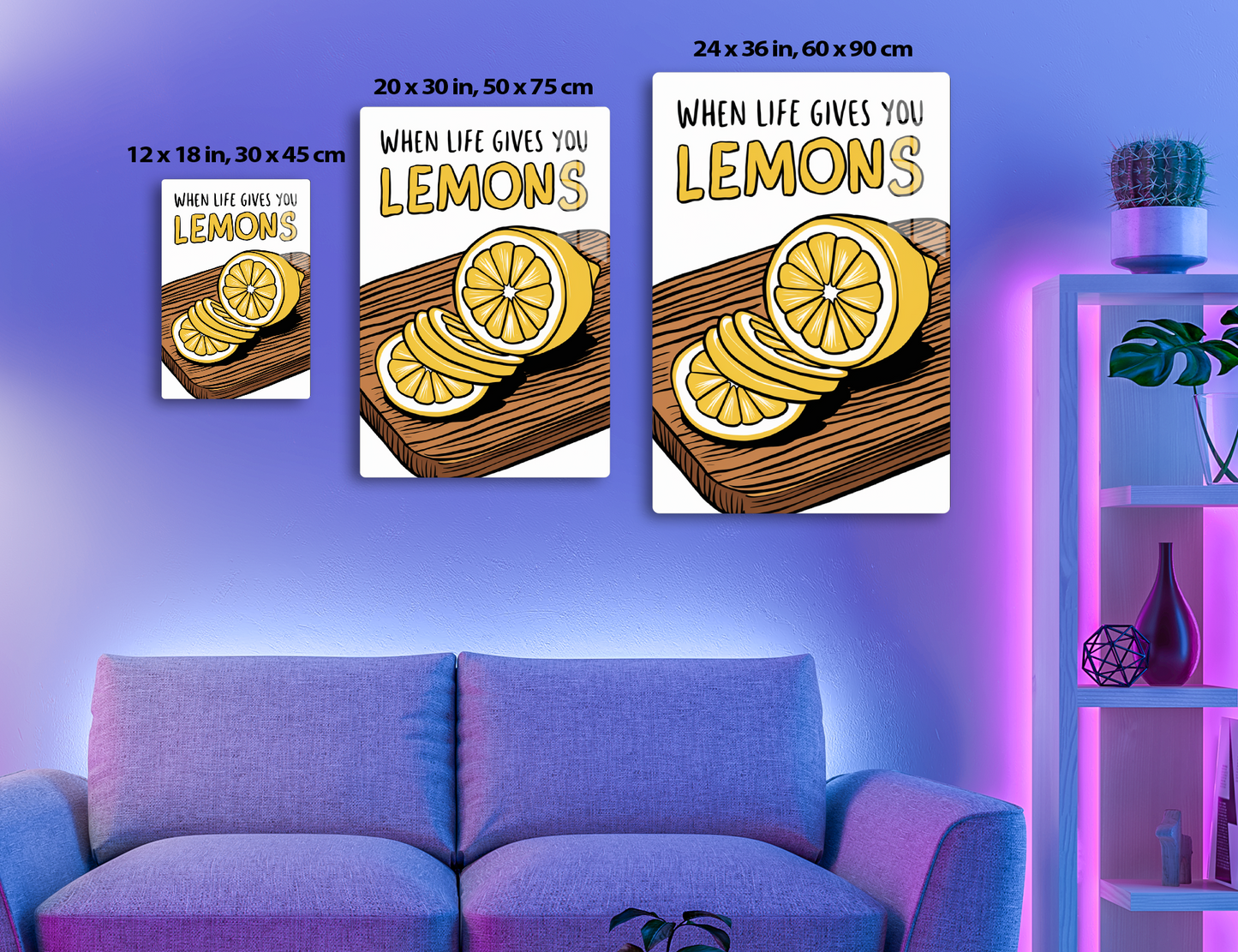 A cartoon image depicting lemons on a wooden surface, playing on the phrase "When life gives you lemons" to encourage making the best of difficult situations.
