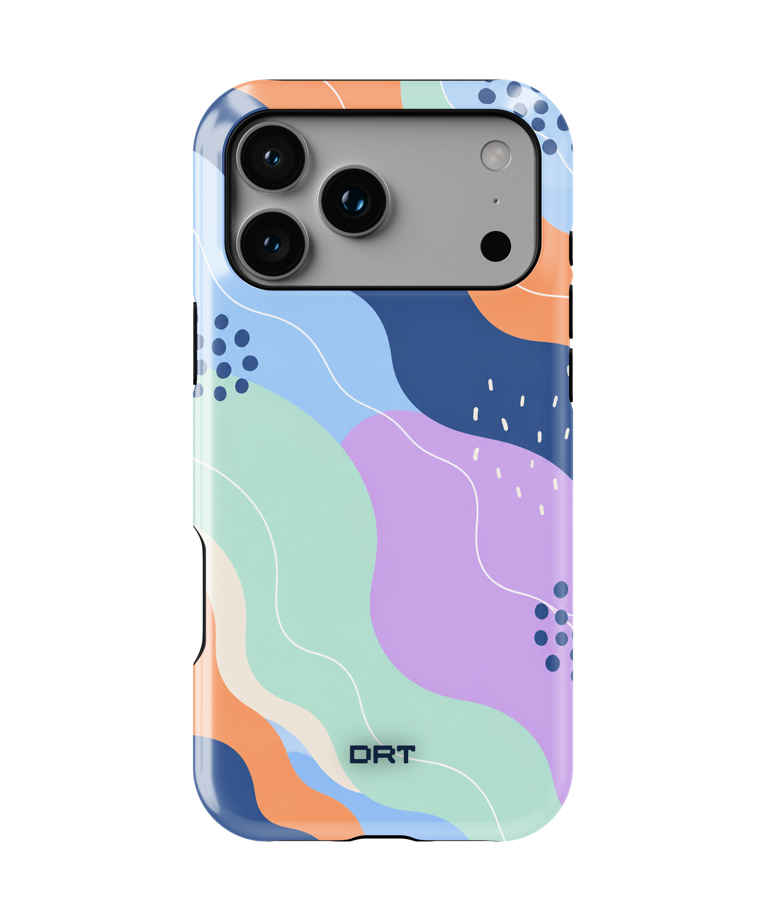 Abstract Colorwave Magnetic Impact-Resistant Phone Case