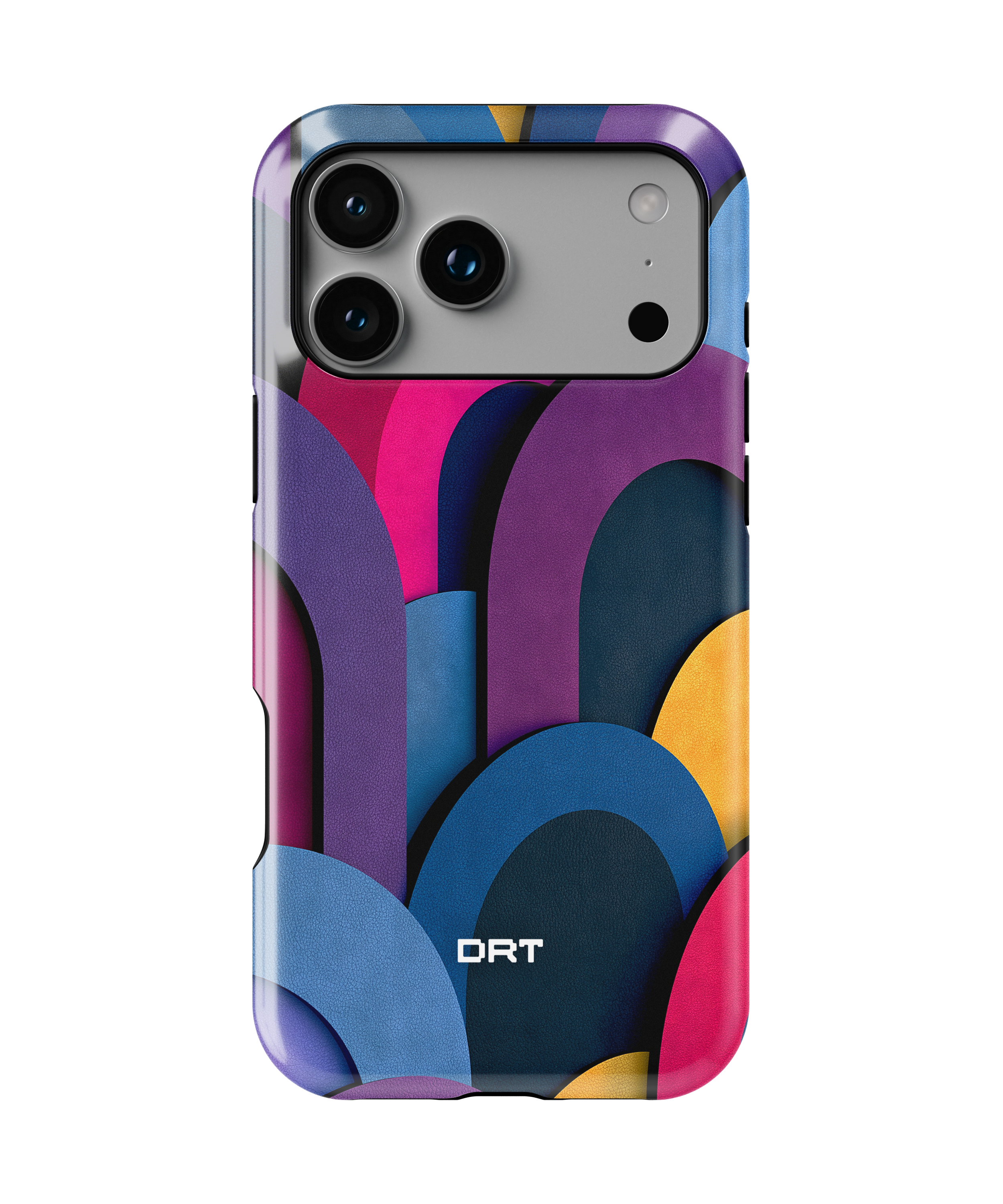 Magnetic Impact-Resistant Phone Case — Colorful Abstract Arch Design