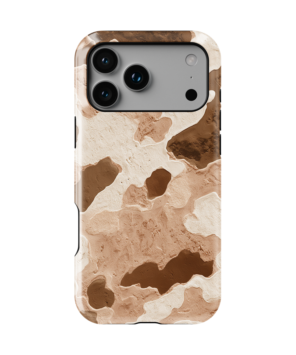 Brown Watercolor Camo Magnetic Impact-Resistant Phone Case