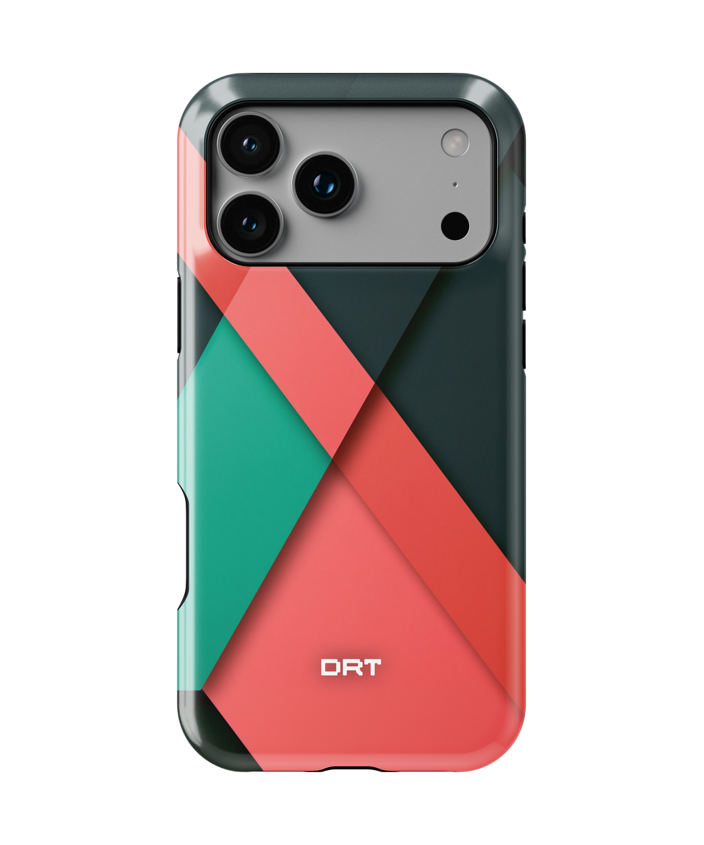 Geometric Color-Block Magnetic Impact Phone Case