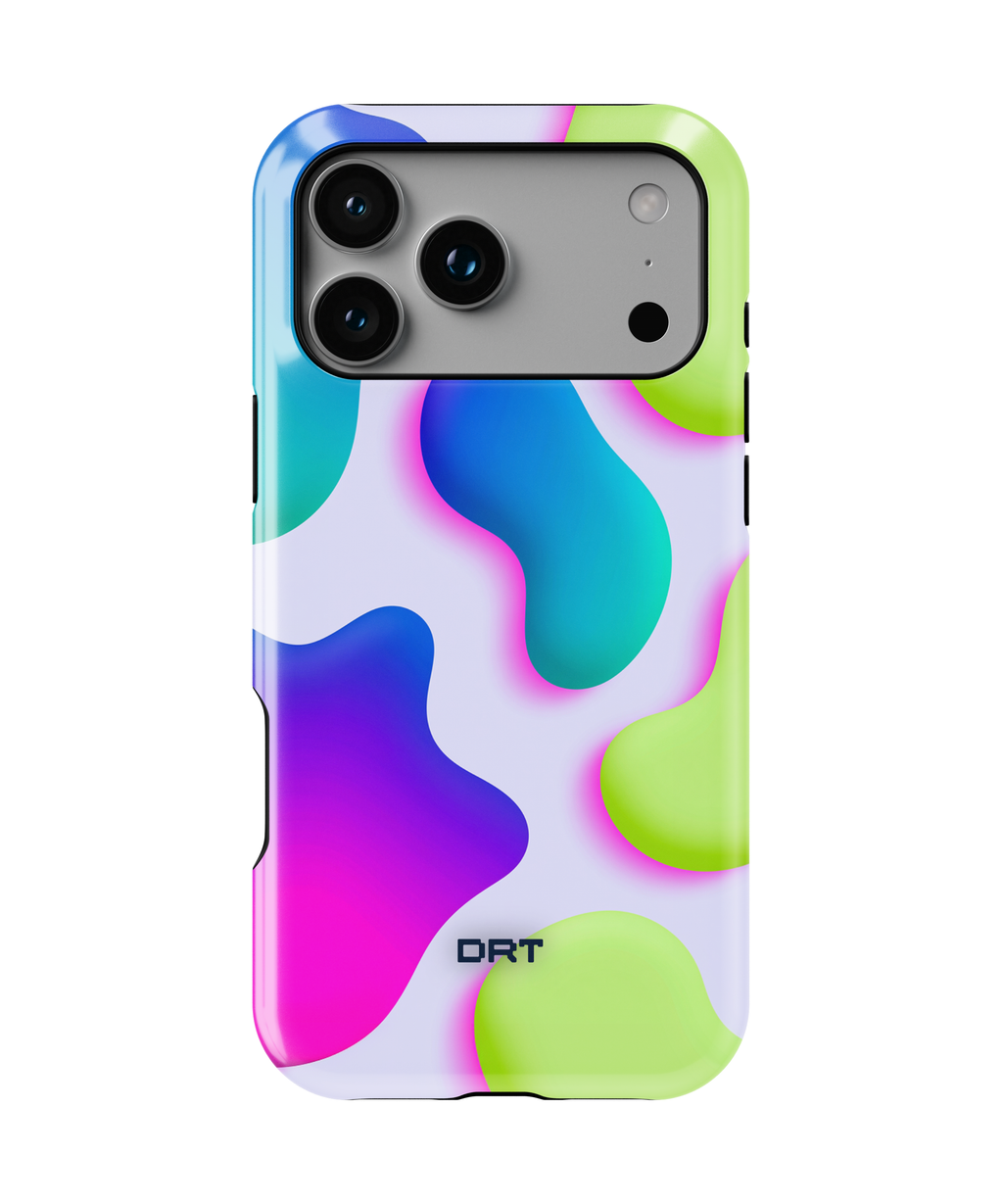 Magnetic Impact-Resistant Phone Case — Neon Abstract Splash