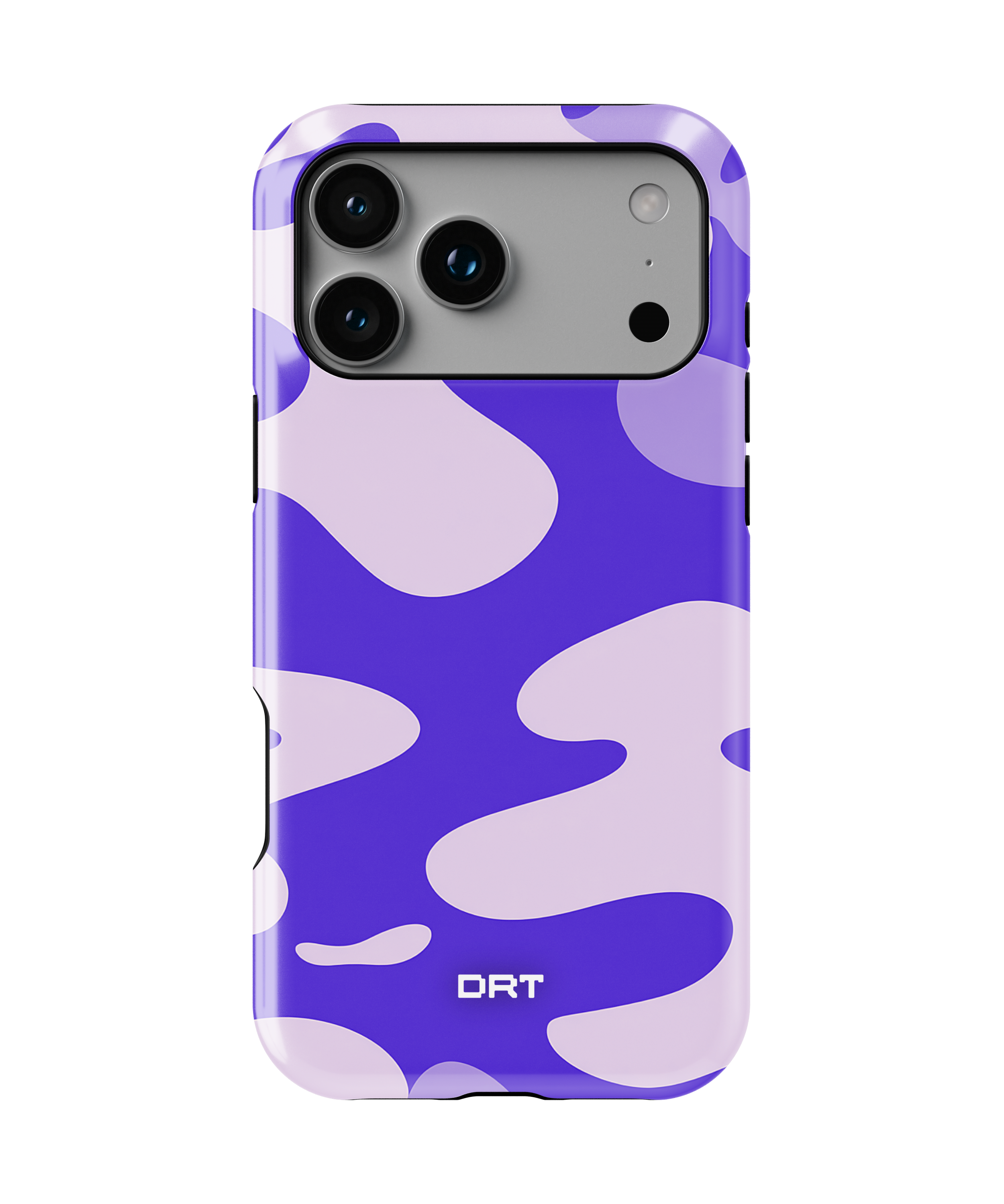 Magnetic Impact-Resistant Phone Case — Purple Camouflage