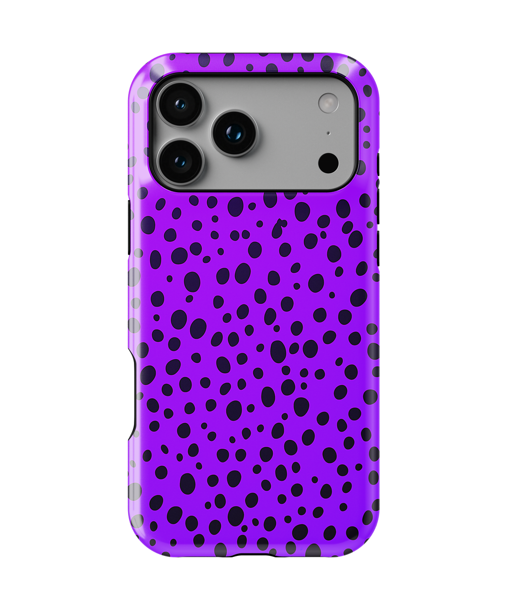 Purple Dalmatian Dot Magnetic Impact-Resistant Phone Case