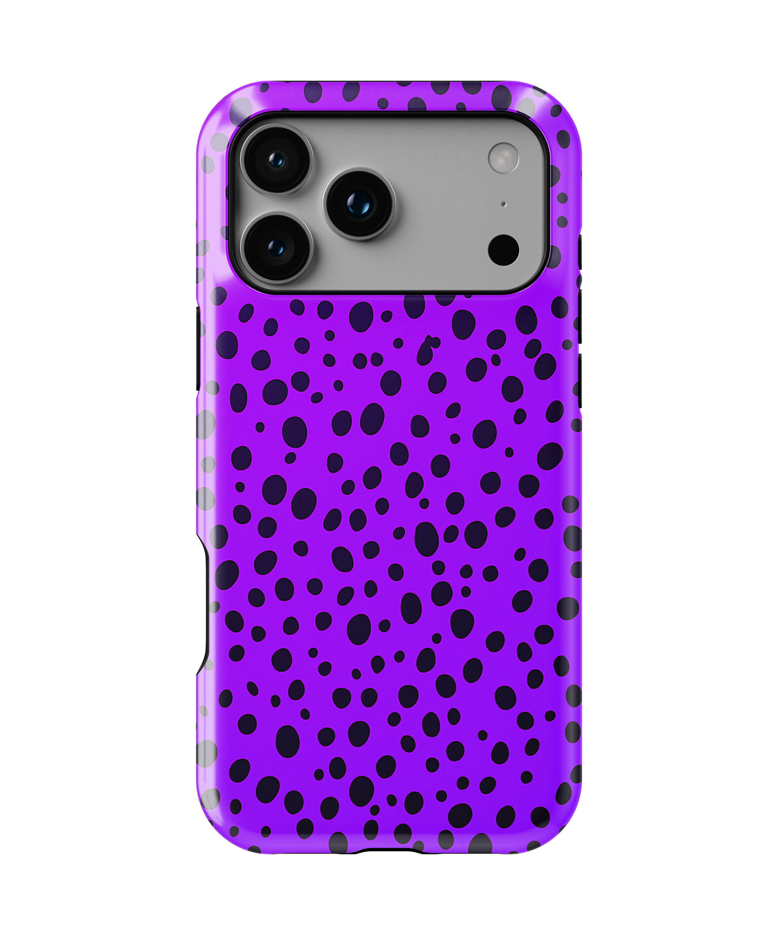 Purple Dalmatian Dot Magnetic Impact-Resistant Phone Case