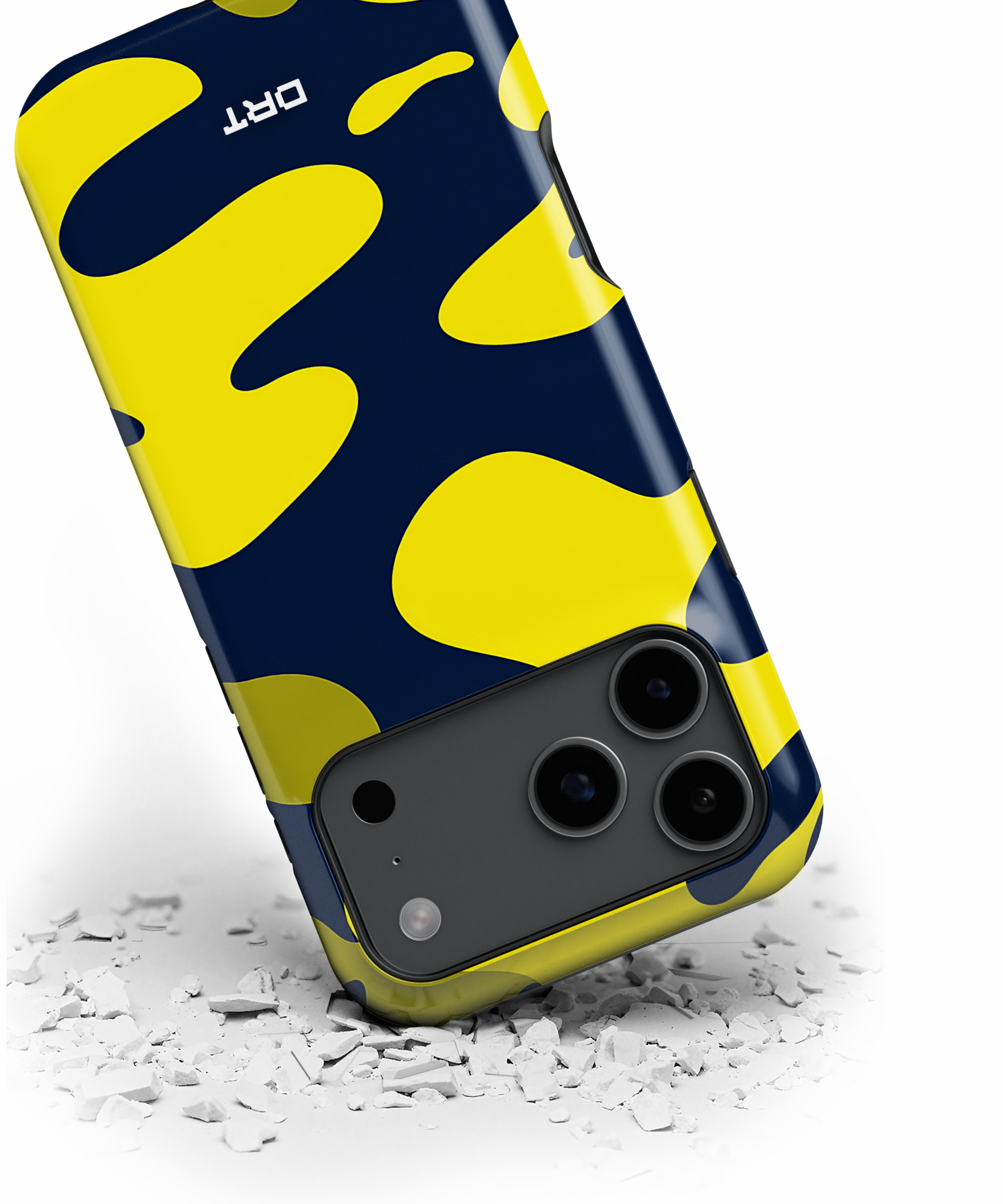 Yellow Navy Camo Magnetic Impact-Resistant Phone Case