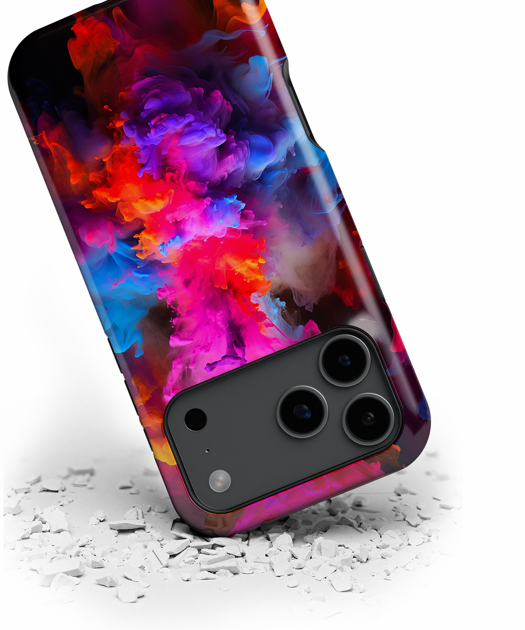 Magnetic Impact-Resistant Phone Case — Vivid Color Smoke