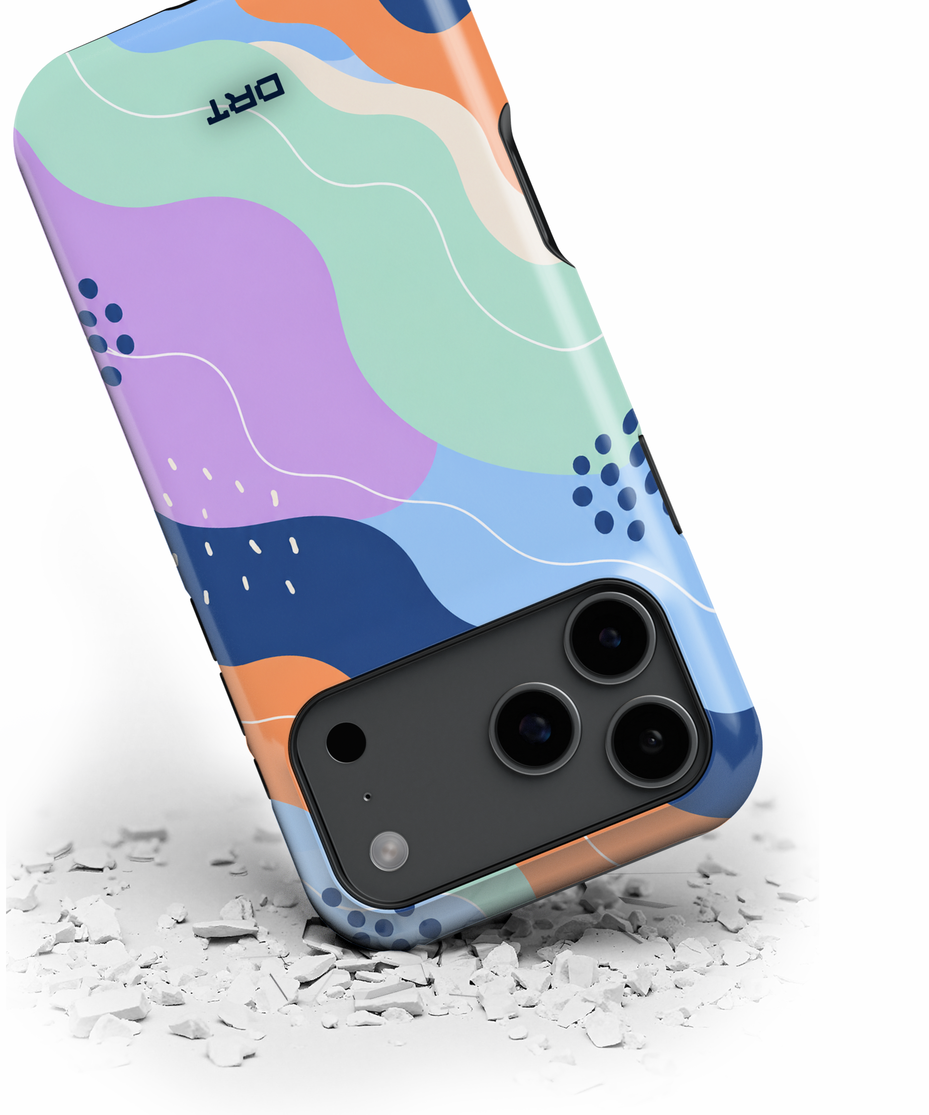 Abstract Colorwave Magnetic Impact-Resistant Phone Case