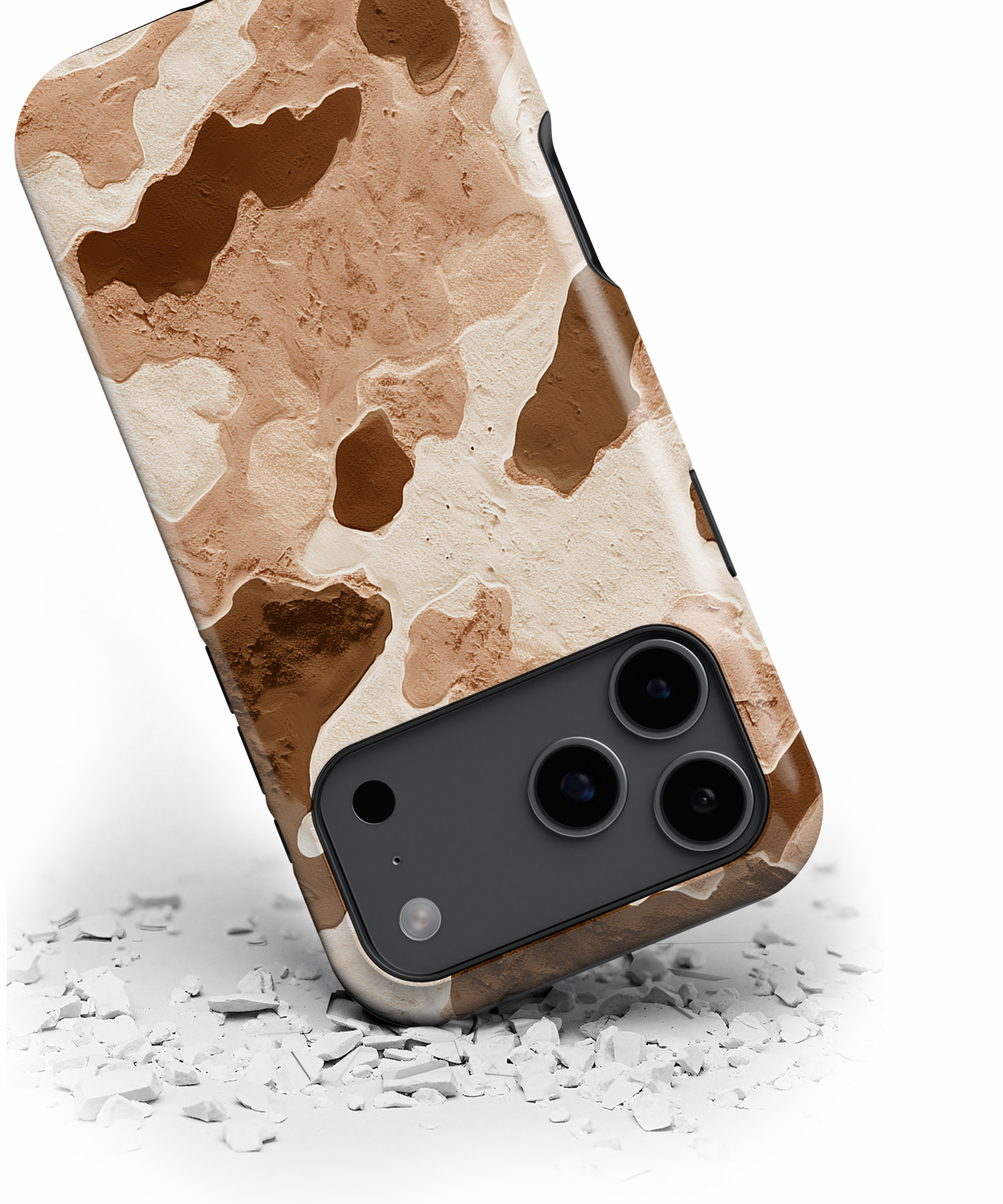 Brown Watercolor Camo Magnetic Impact-Resistant Phone Case