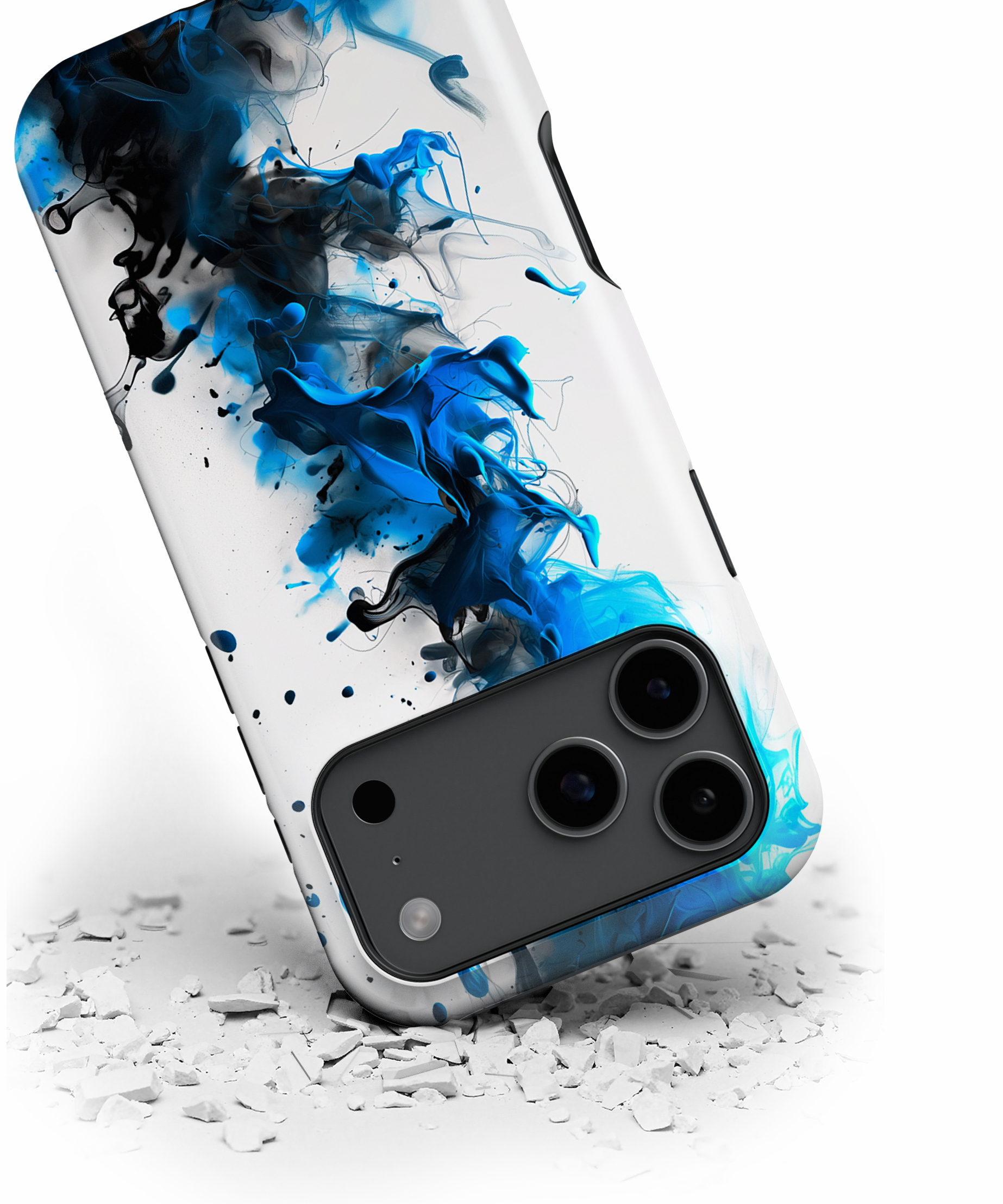 Blue Ink Swirl Magnetic Impact Phone Case