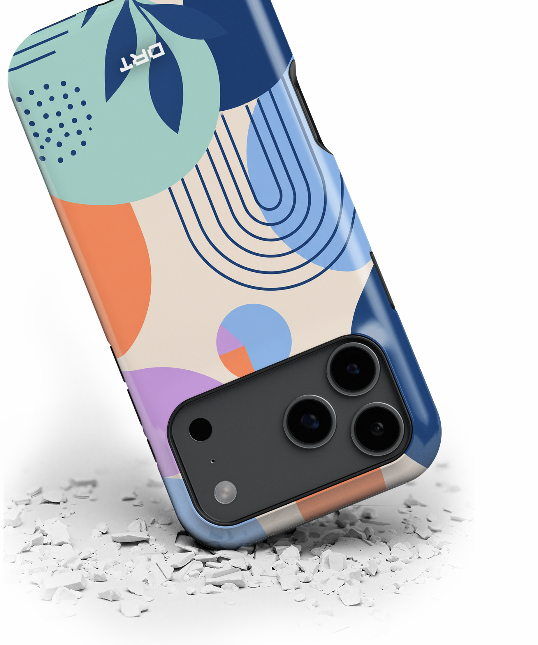 Abstract Geometric Magnetic Impact Phone Case