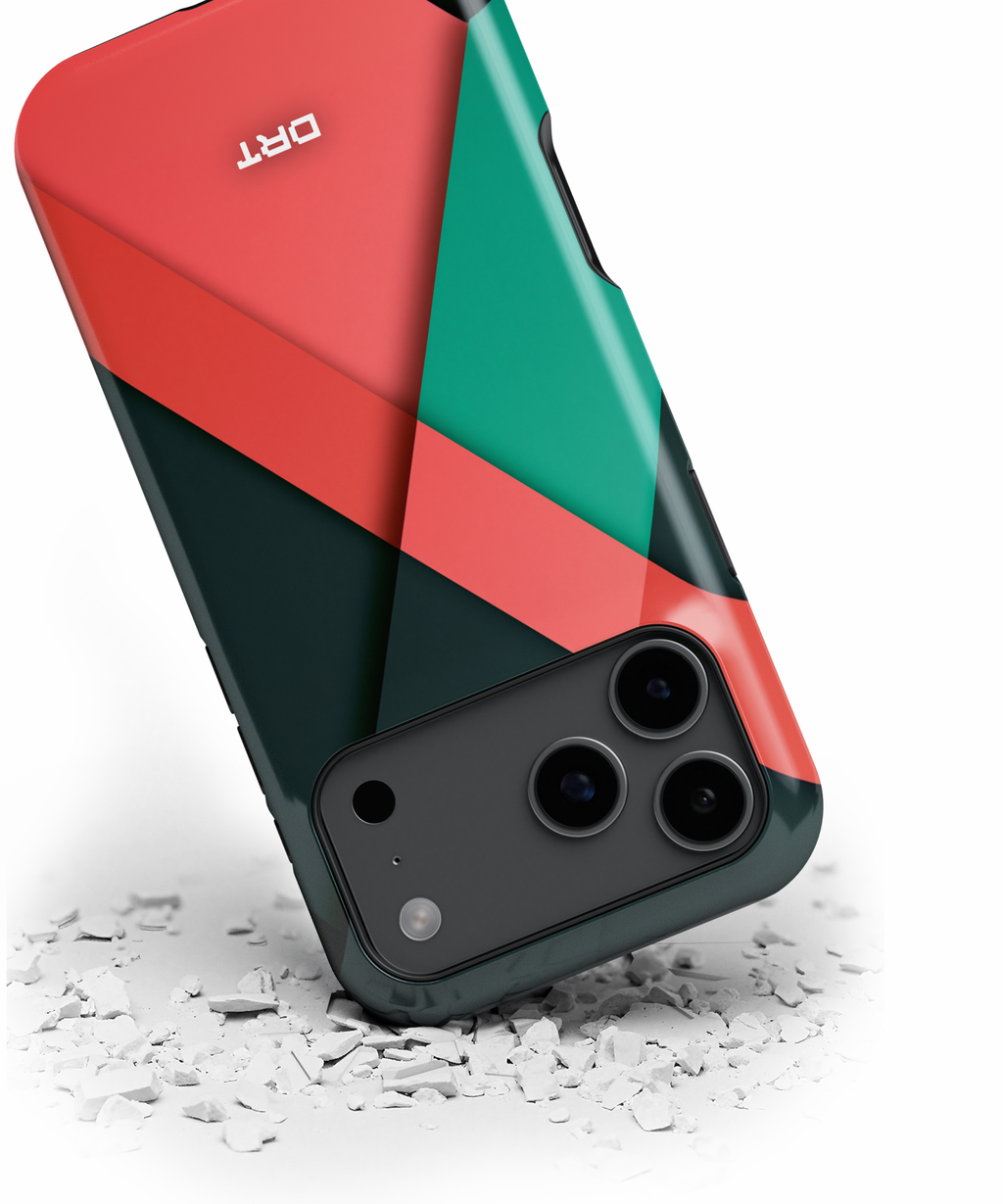 Geometric Color-Block Magnetic Impact Phone Case