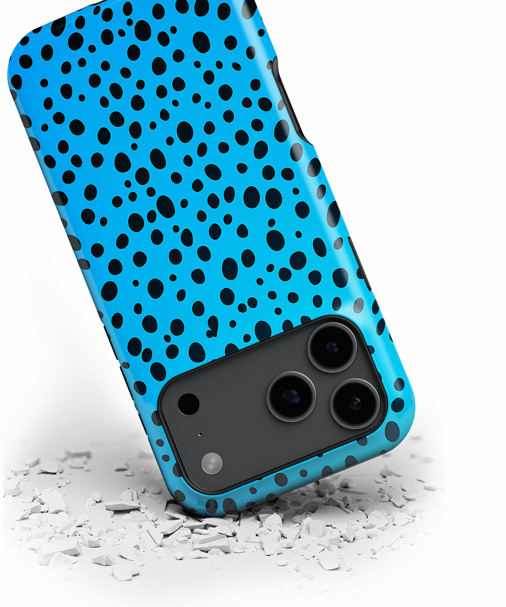 Blue Dalmatian Dot Magnetic Impact-Resistant Phone Case