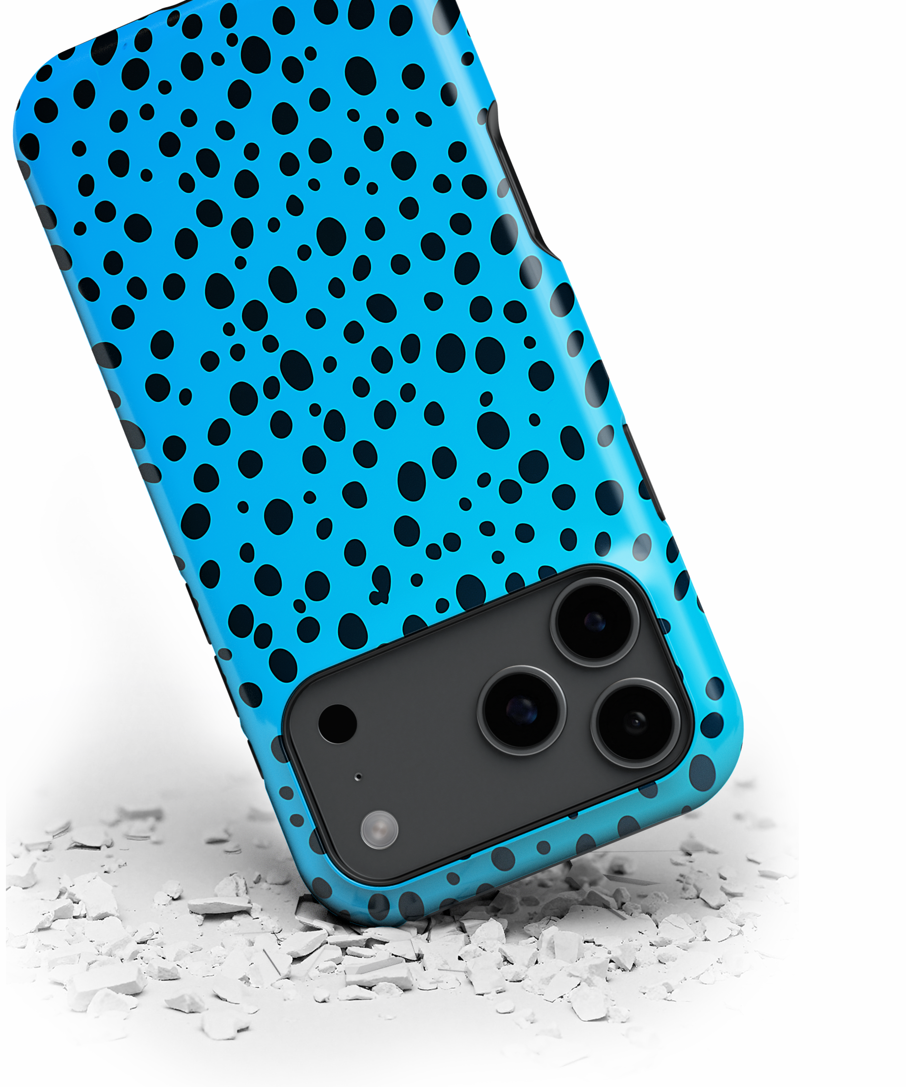 Blue Dalmatian Dot Magnetic Impact-Resistant Phone Case