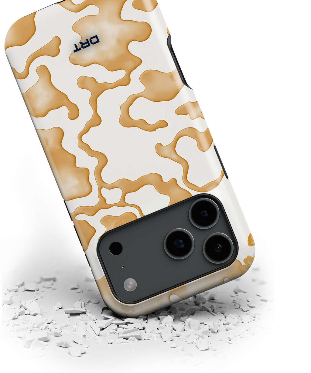 Magnetic Impact-Resistant Phone Case — Beige Abstract Camo