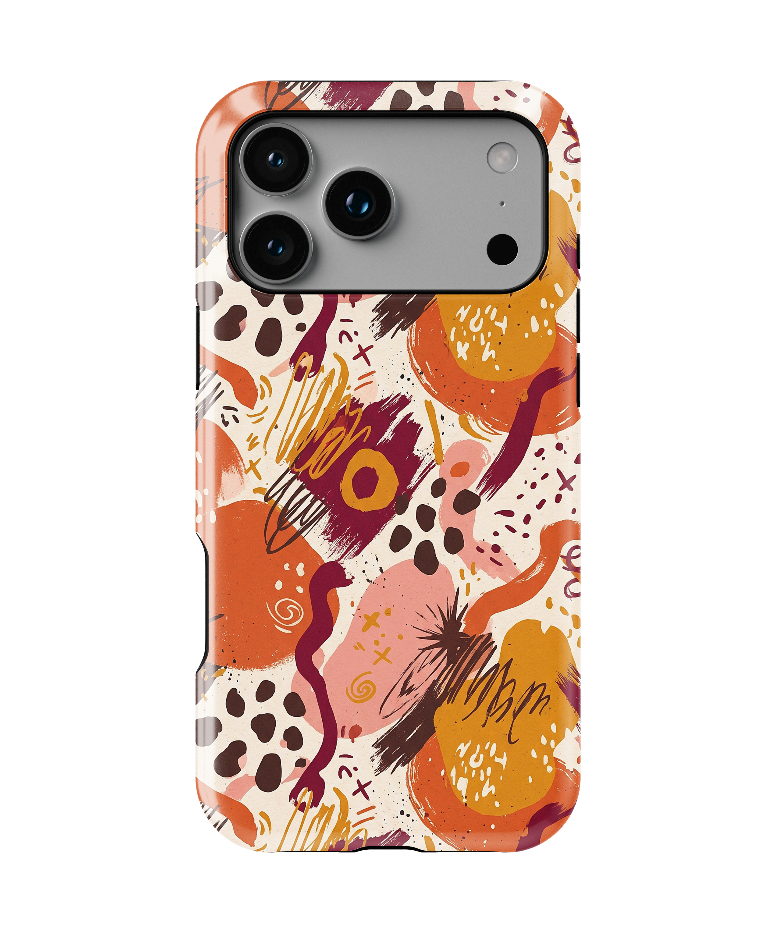 Abstract Autumn Doodle Magnetic Impact-Resistant Phone Case