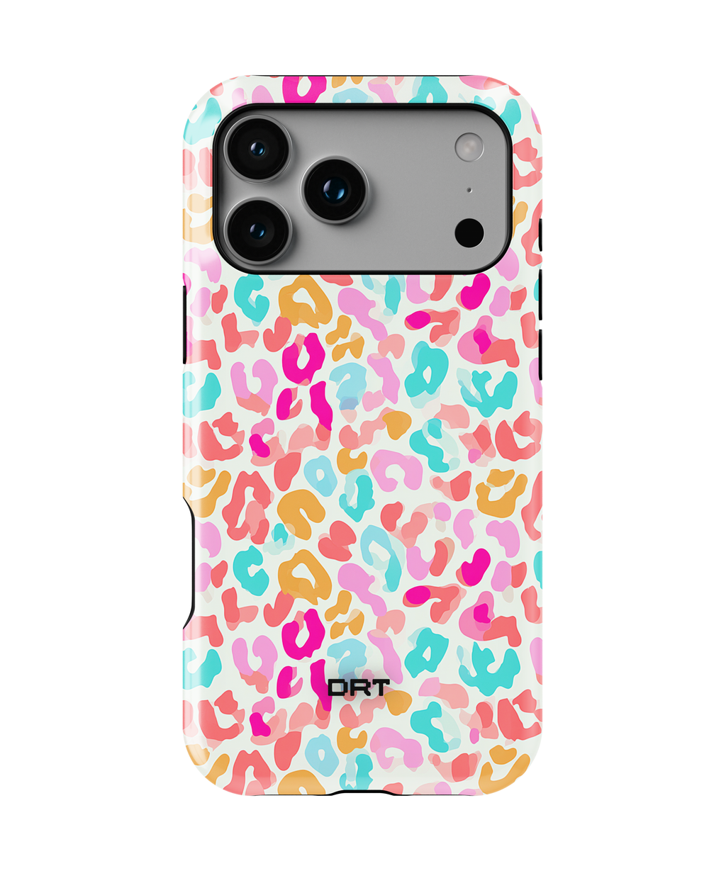 Colorful Leopard Print Magnetic Impact-Resistant Phone Case