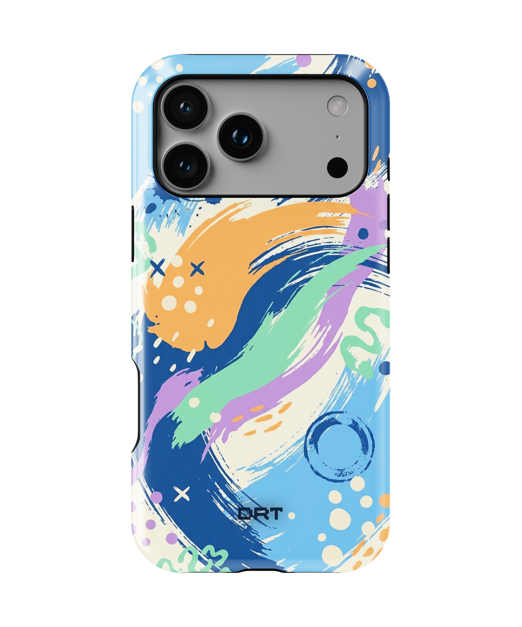 Magnetic Impact-Resistant Phone Case — Abstract Brushstroke Design