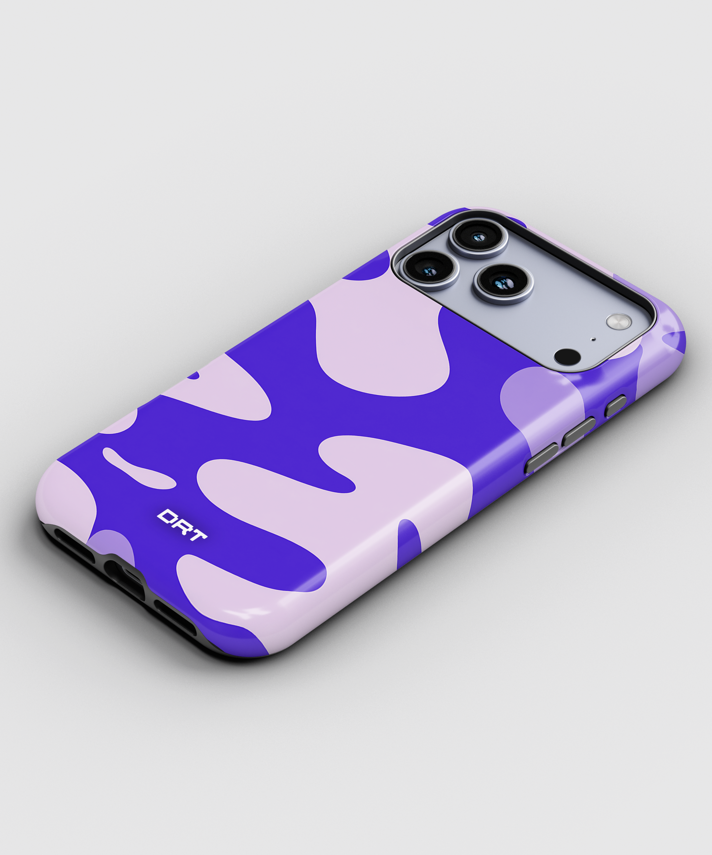 Magnetic Impact-Resistant Phone Case — Purple Camouflage