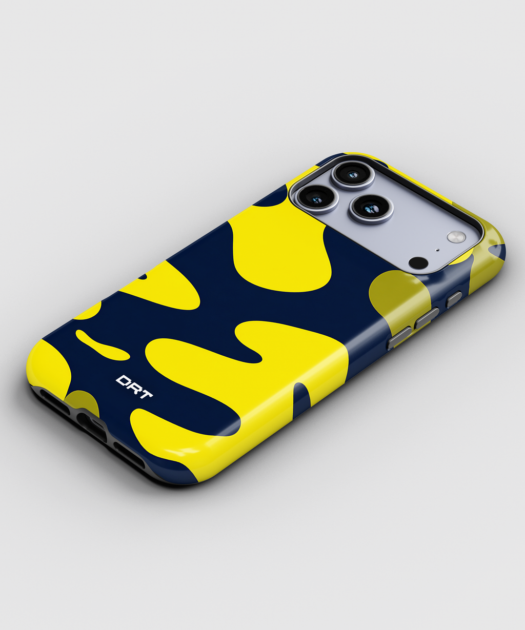 Yellow Navy Camo Magnetic Impact-Resistant Phone Case