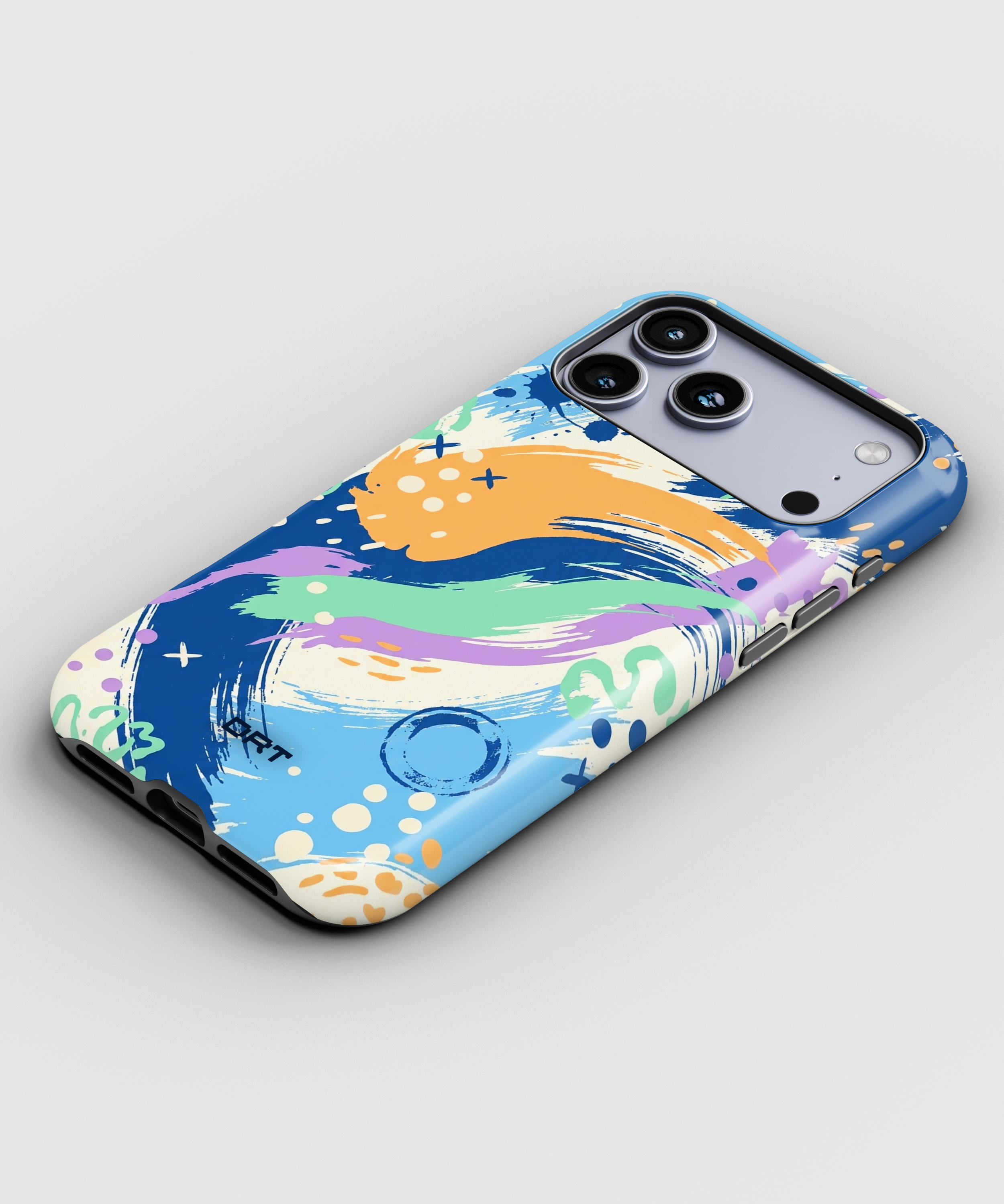 Magnetic Impact-Resistant Phone Case — Abstract Brushstroke Design