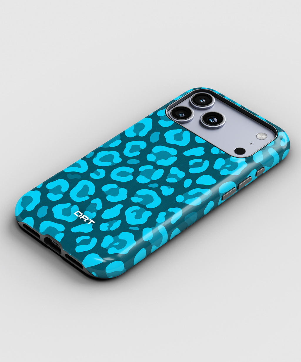 Blue Leopard Magnetic Impact-Resistant Phone Case