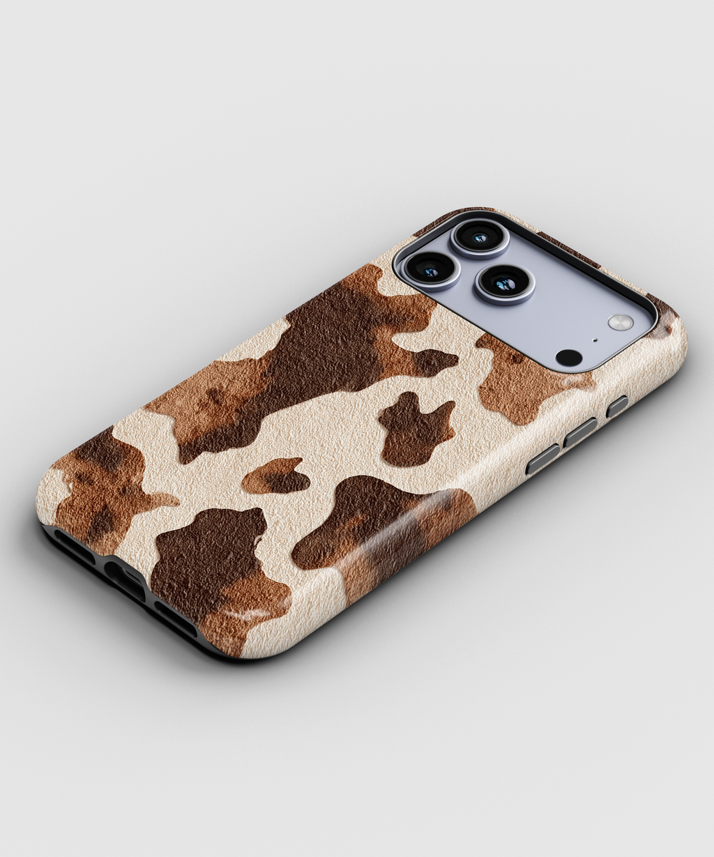 Cowhide Pattern Magnetic Impact-Resistant Phone Case