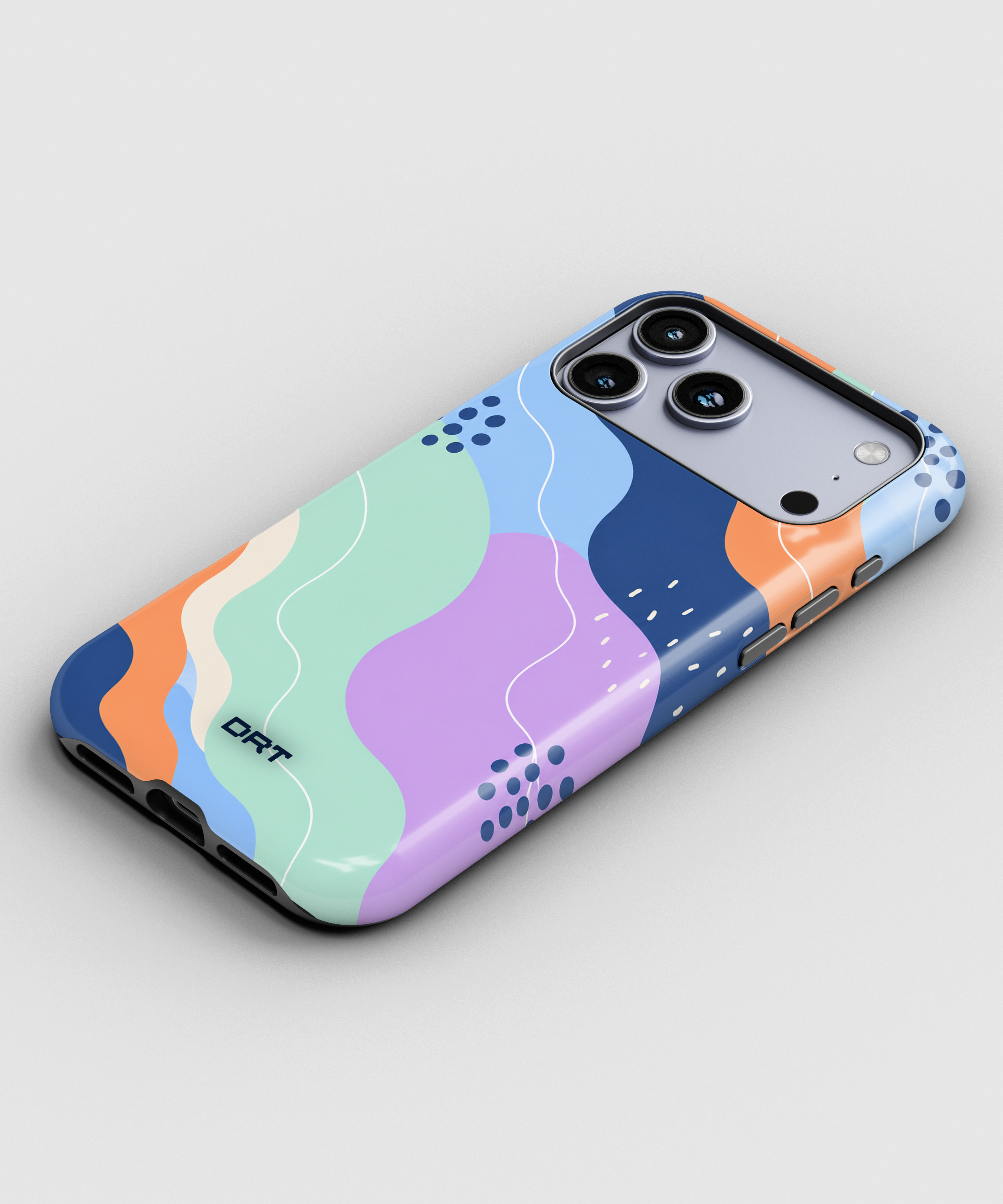 Abstract Colorwave Magnetic Impact-Resistant Phone Case