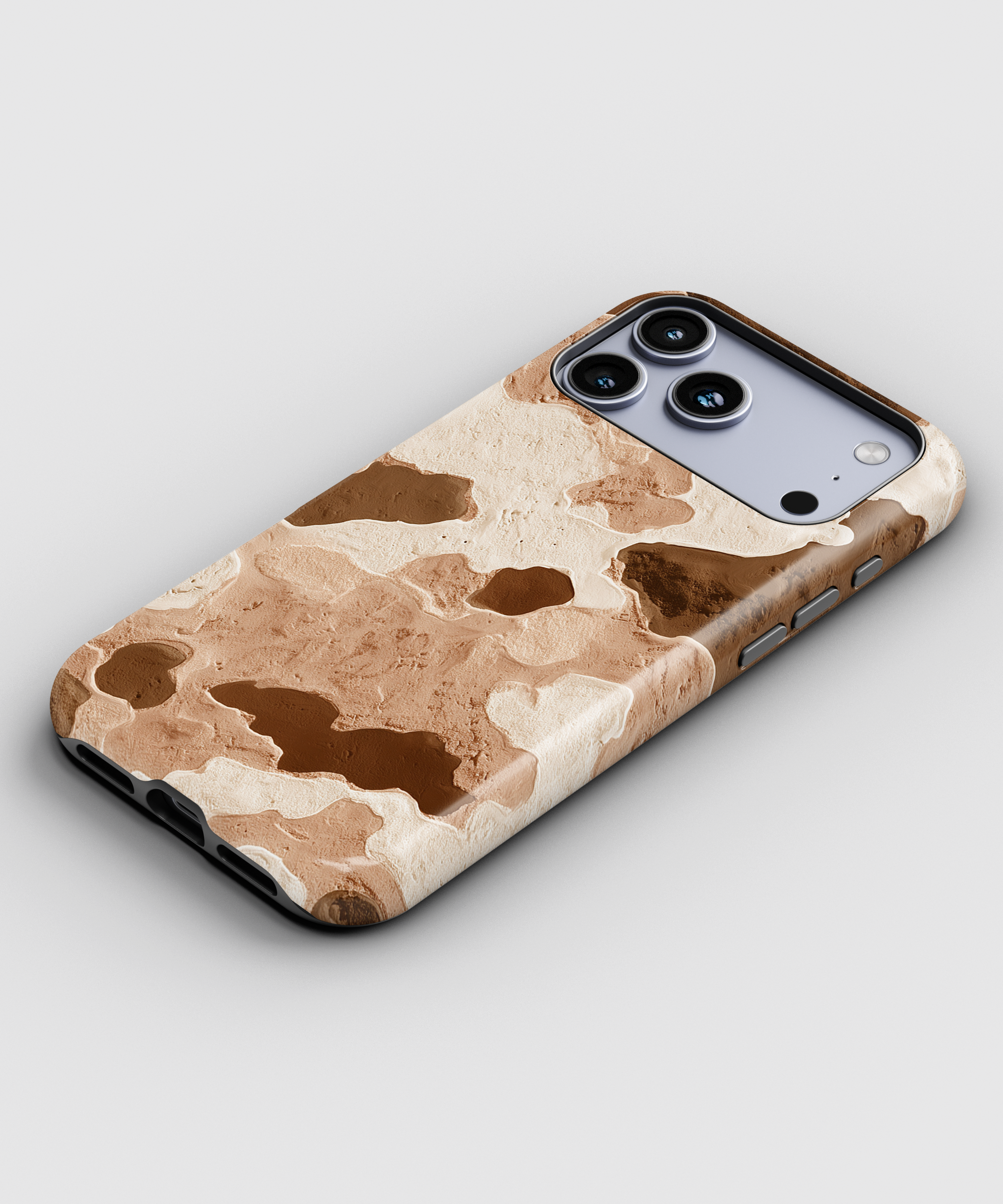 Brown Watercolor Camo Magnetic Impact-Resistant Phone Case