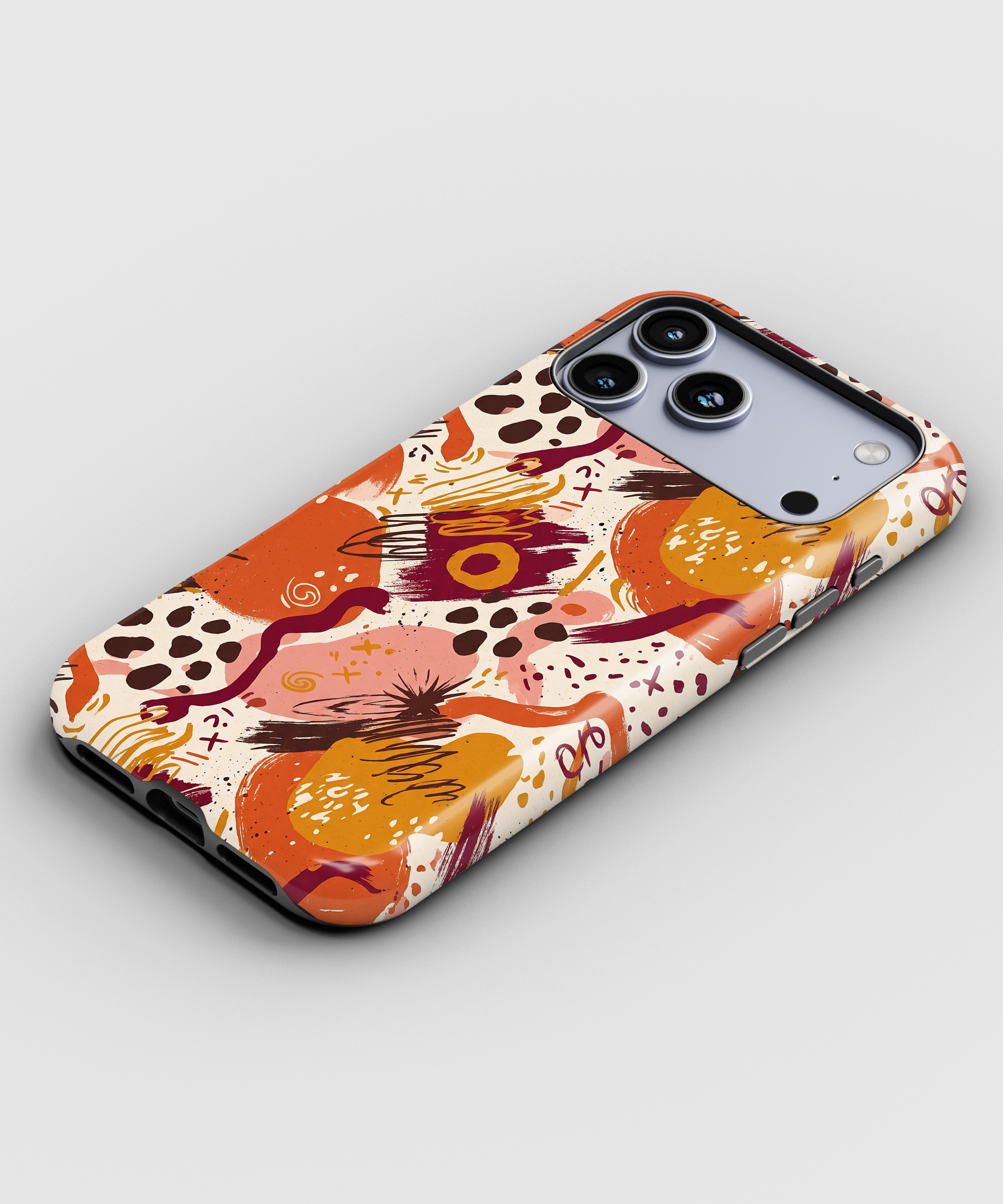 Abstract Autumn Doodle Magnetic Impact-Resistant Phone Case