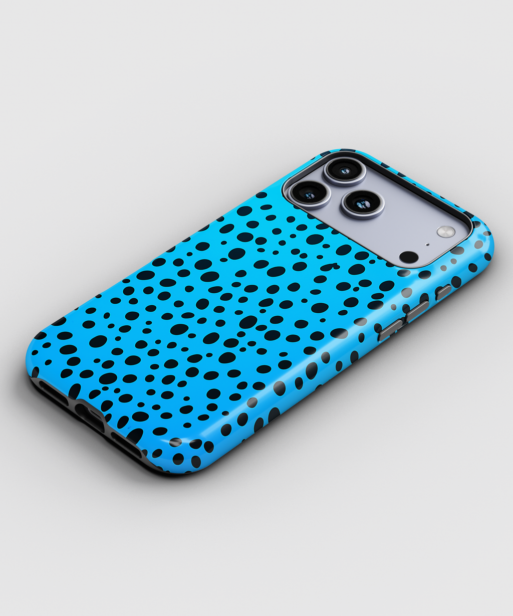 Blue Dalmatian Dot Magnetic Impact-Resistant Phone Case