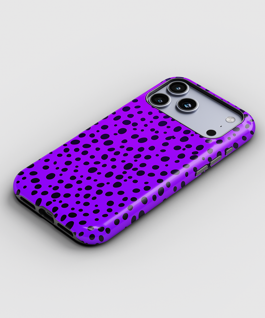 Purple Dalmatian Dot Magnetic Impact-Resistant Phone Case