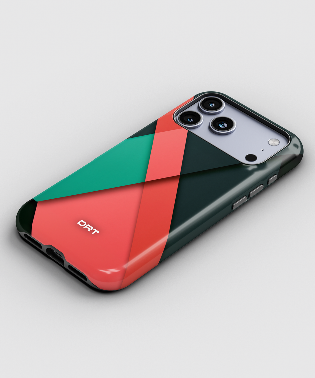 Geometric Color-Block Magnetic Impact Phone Case