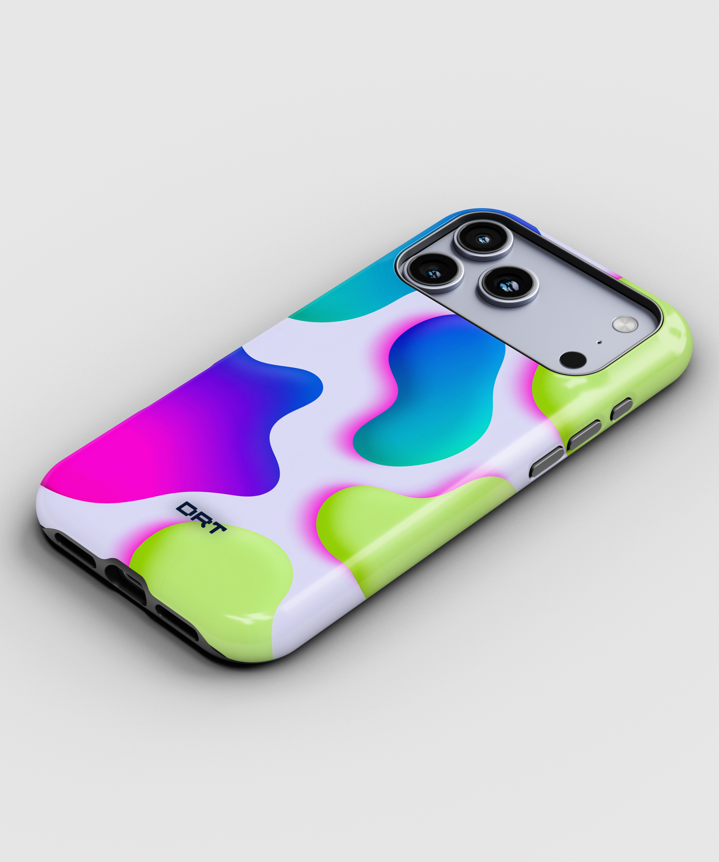 Magnetic Impact-Resistant Phone Case — Neon Abstract Splash