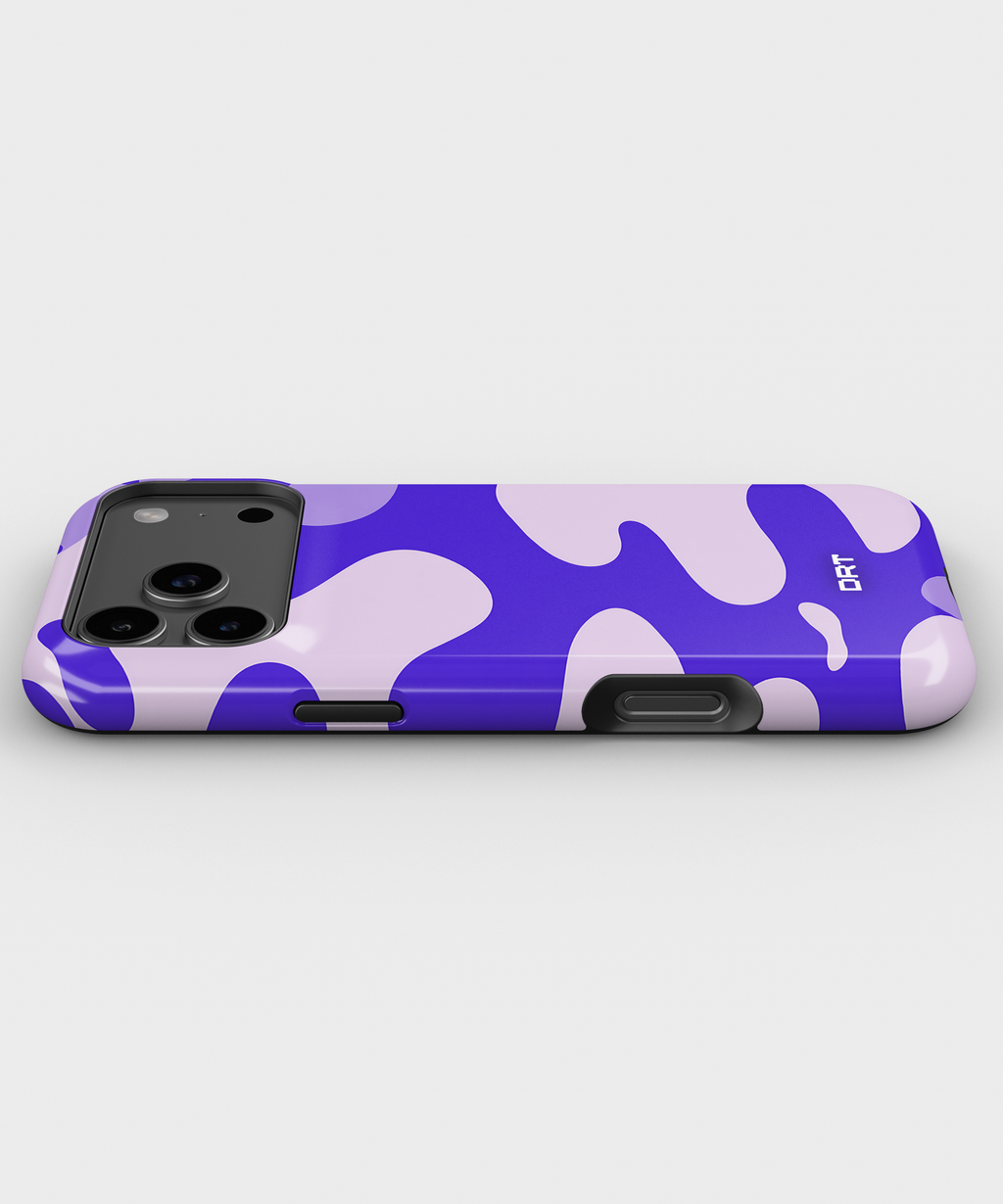 Magnetic Impact-Resistant Phone Case — Purple Camouflage