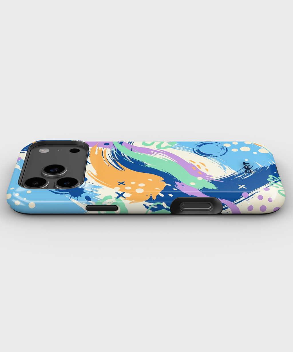 Magnetic Impact-Resistant Phone Case — Abstract Brushstroke Design