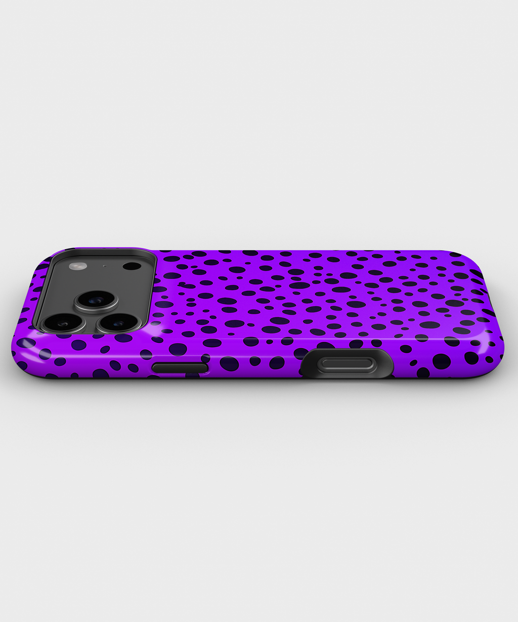 Purple Dalmatian Dot Magnetic Impact-Resistant Phone Case