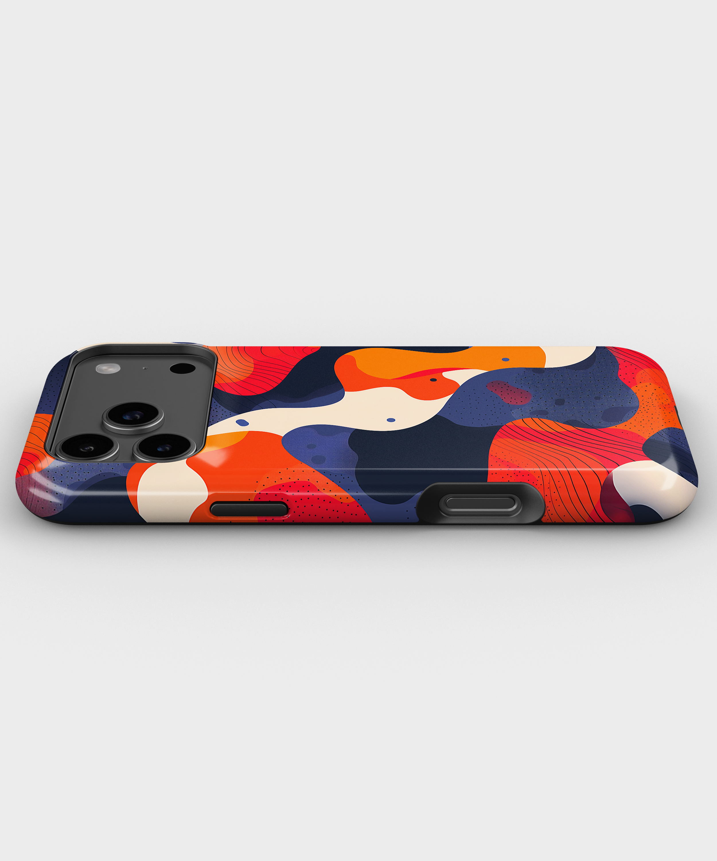 Abstract Colorwave Magnetic Phone Case — Impact-Resistant Protective Cover