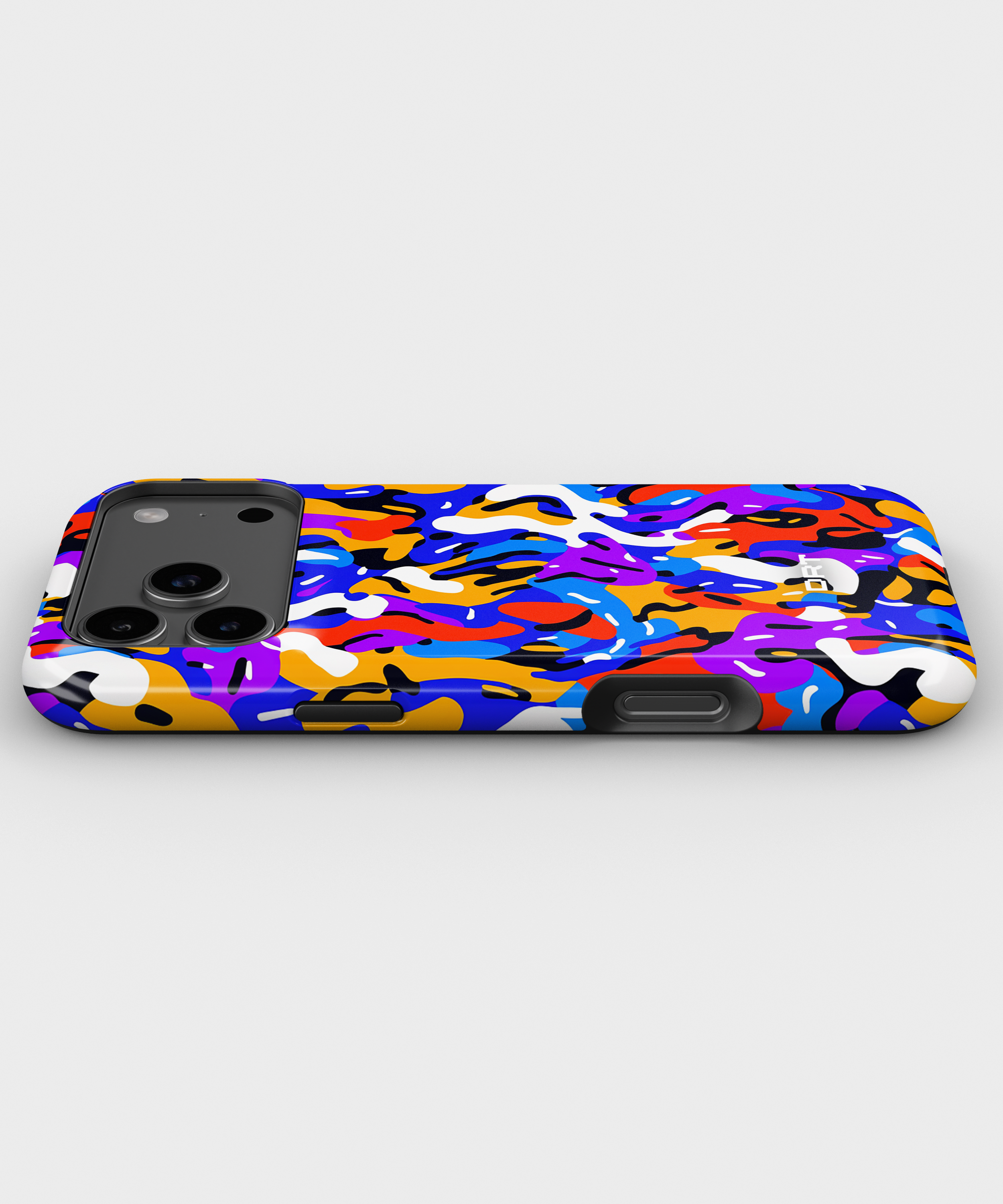 Impact-Resistant Magnetic Phone Case — Colorful Abstract Camo Design