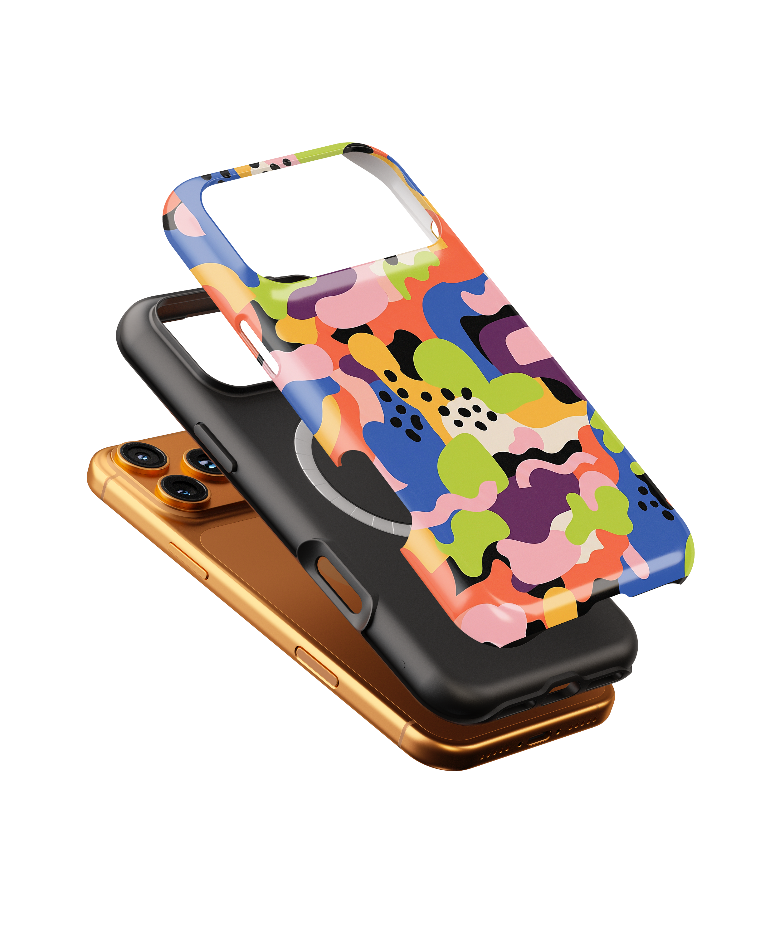 Colorful Abstract Camouflage Magnetic Impact Phone Case